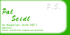 pal seidl business card